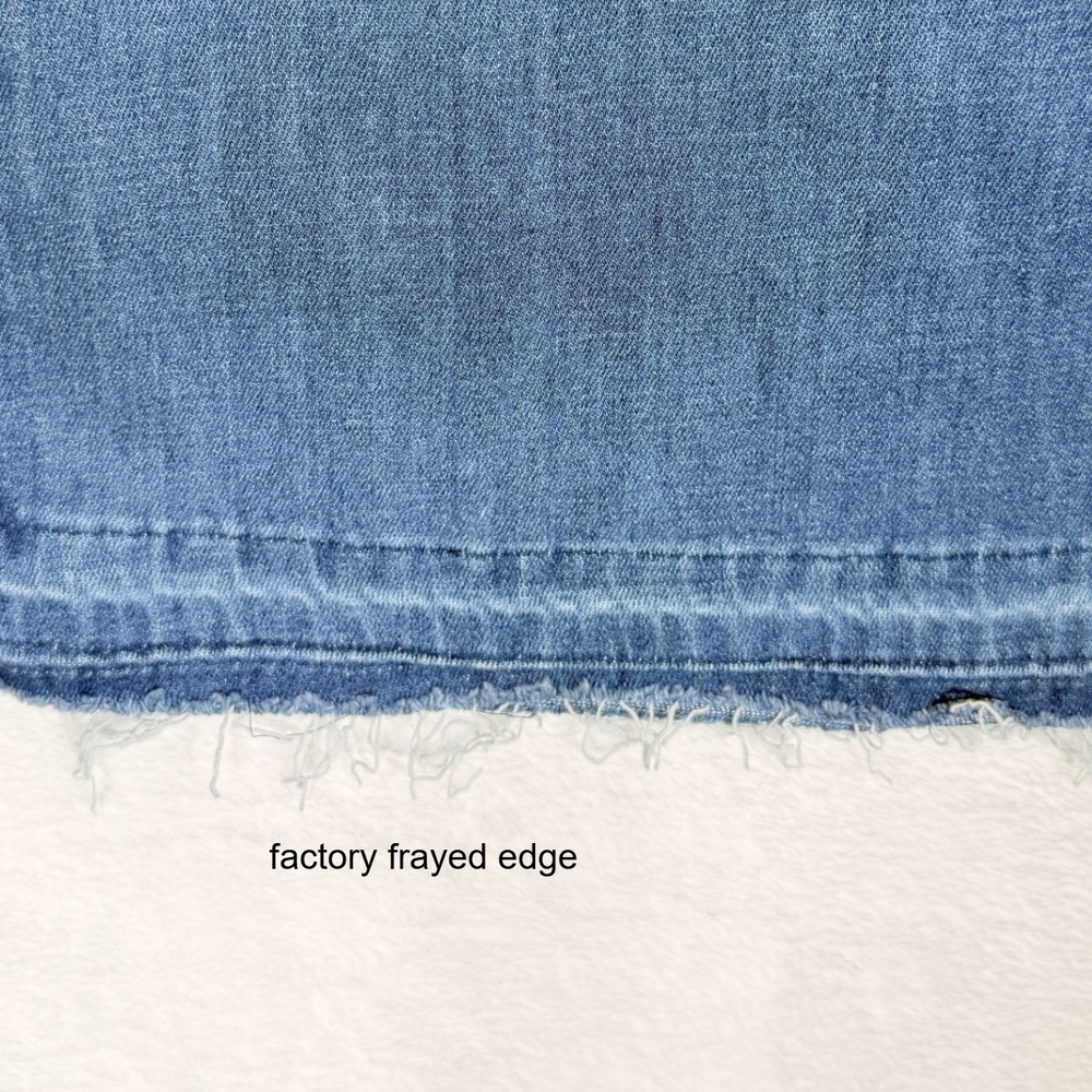 We The Free Womens High Rise Flare Jeans Medium Wash Blue Raw Hem Size 27 - Picture 4 of 7